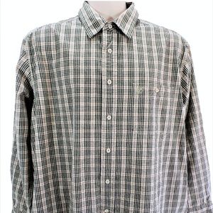 Timberland Button-Down Plaid Long Sleeve Large